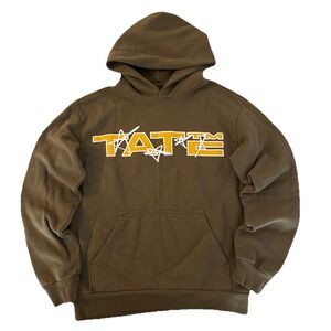 Tate McRae Hoodie S Brown So Close to What Miss Possessive Tour Merch NEW *flaws
